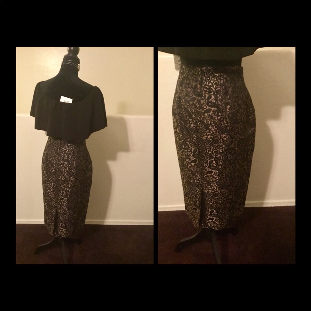 Women’s Worthington Skirt - Size 12 - Brwn & Blk